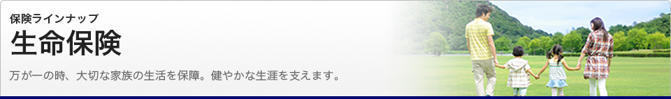 保険ラインナップ　生命保険